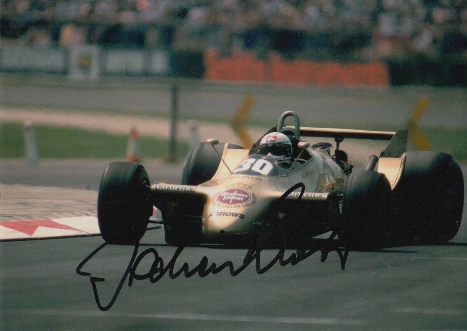 Jochen Mass Hand Signed 7x5 Photo Poster painting - Formula 1 Autograph.