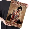 Black Cat And Girl - Vintage Metal Signs(12*16Inch)-Pin-up-girls