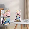 Diamond Painting Wooden Christmas Precious Moment Doll Desktop Decor Ornaments For Christmas Gifts