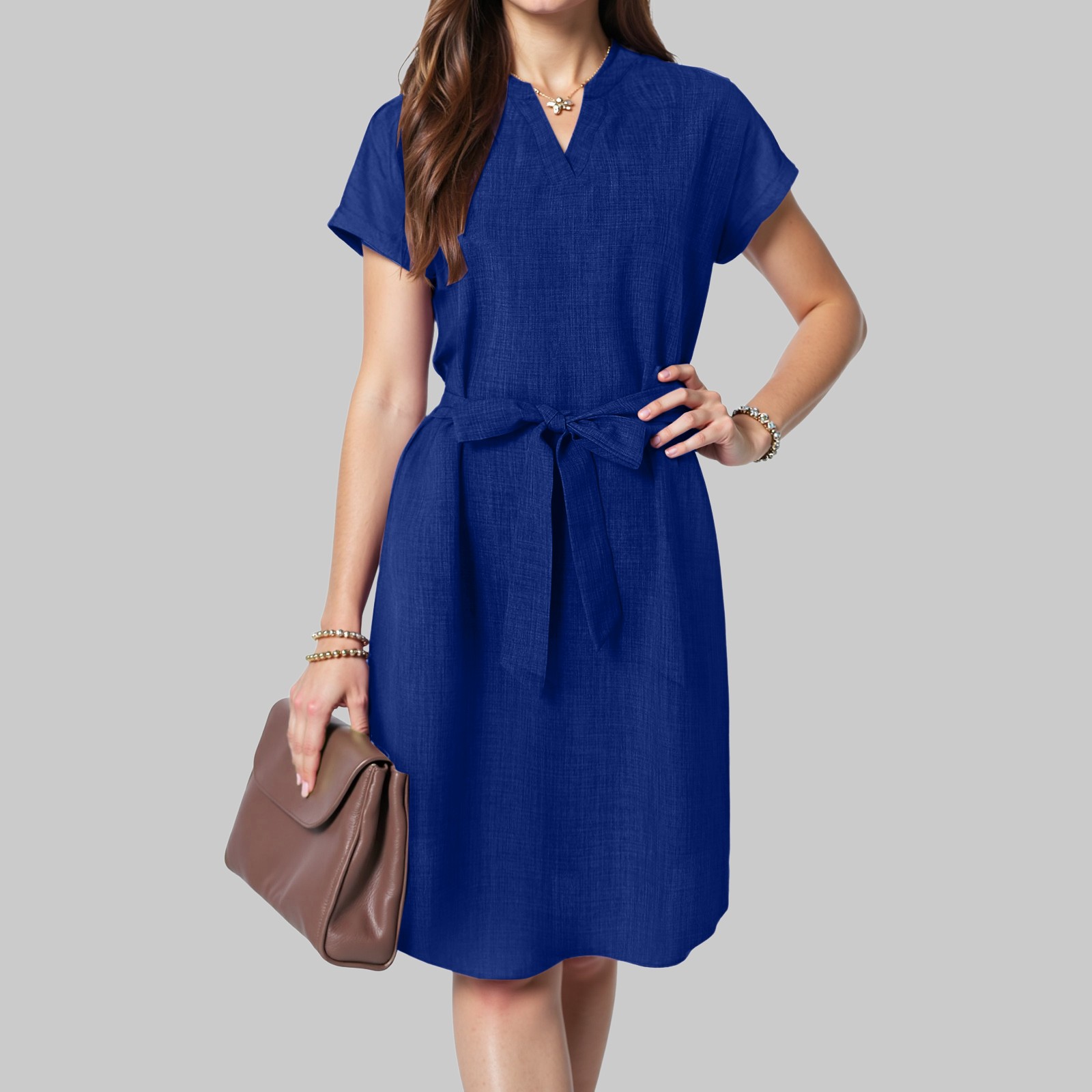 Maxi Dresses Beach Womens Casual Summer Dresses A Line Waist Womens Floral Print Round Neck Sleeveless Long Maxi Casual Dress