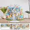 (US Only)Acrylic Special Shape Easter Egg House Diamond Painting Desktop Decors