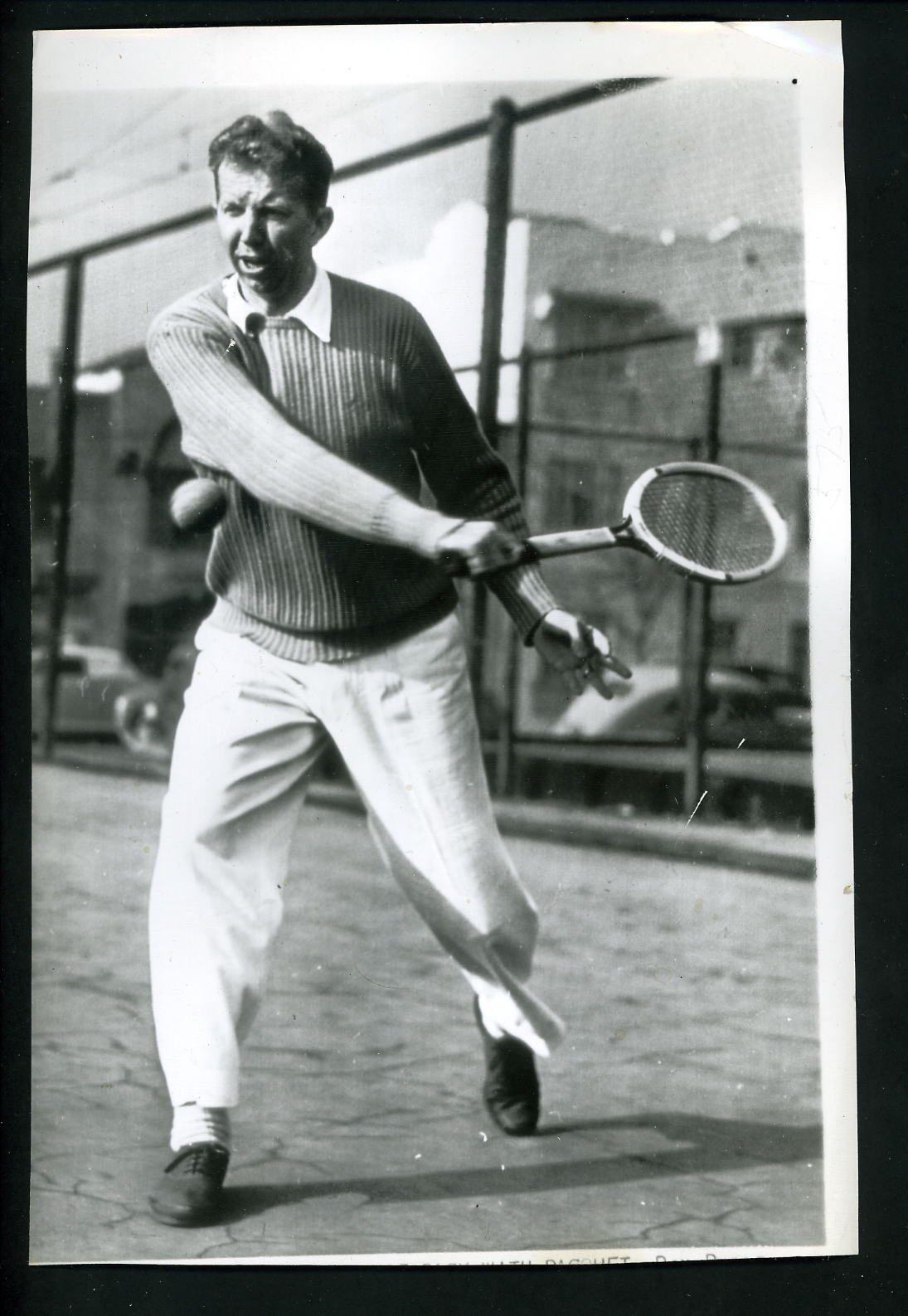 Don Budge Tennis LOT OF 10 Press Wire Photo Poster paintings with one of them Lloyd Budge