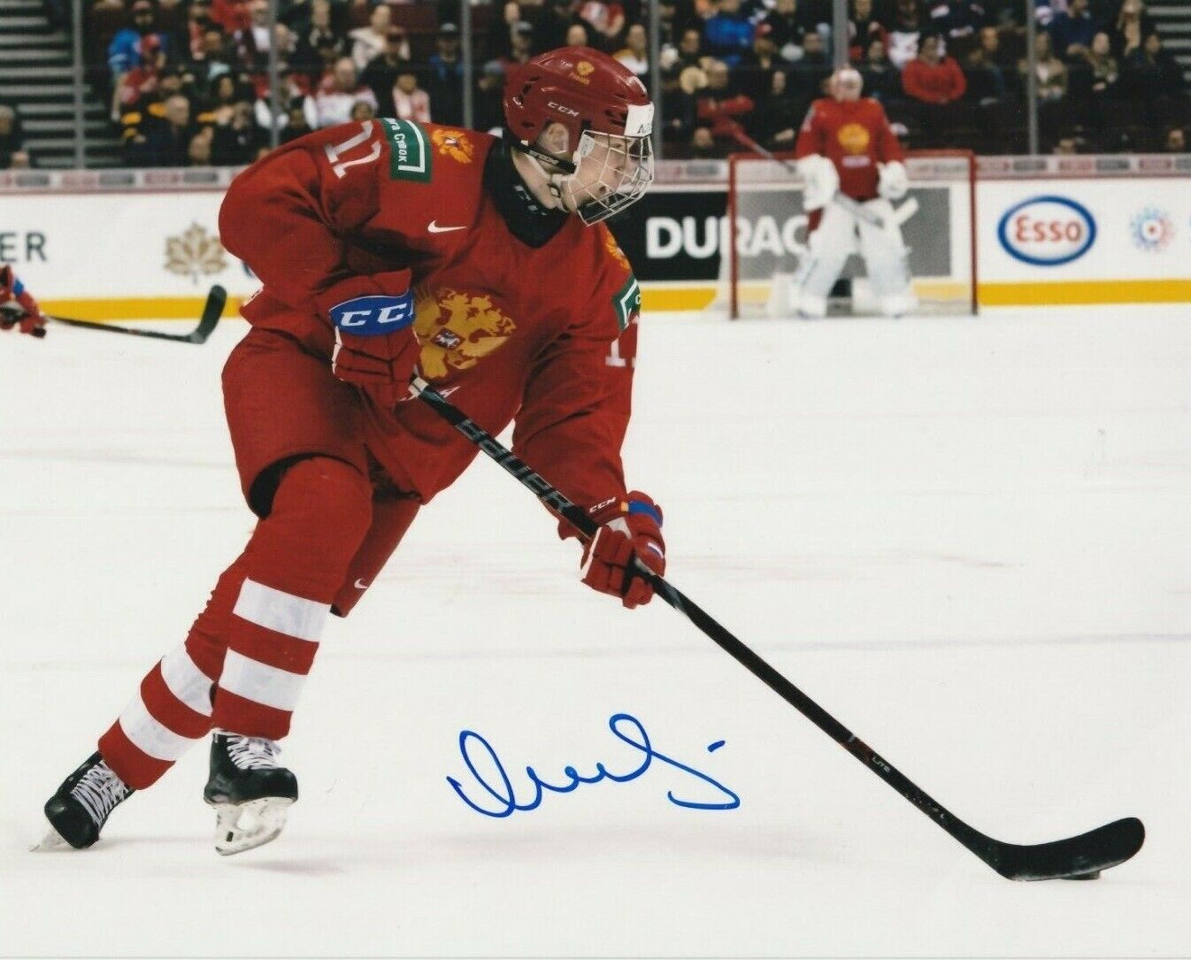 VASILII VASILY PODKOLZIN autographed TEAM RUSSIA 8X10 Photo Poster painting VANCOUVER CANUCKS