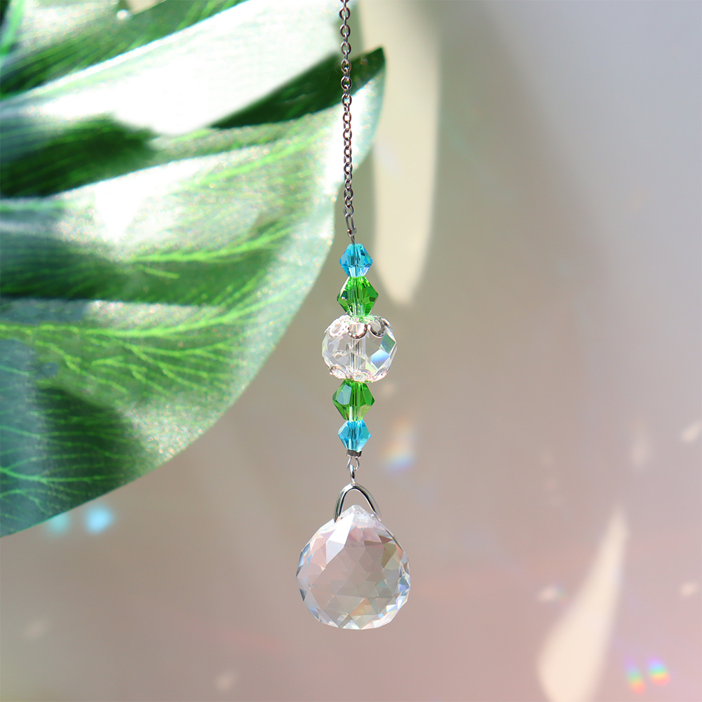 

Faceted Crystal Prism Pendant - Art Crystal Suncatcher, 501 Original