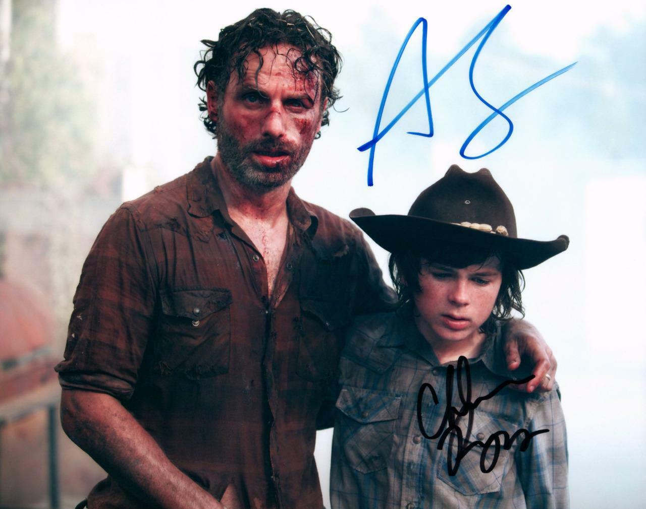 Chandler Riggs Lincoln signed 8x10 Photo Poster painting autograph Picture autographed and COA