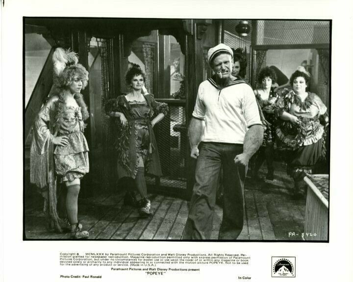 Robin Williams Popeye 1980 Original 8x10 Press Photo Poster painting