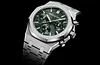 Silver 904L Steel Khaki Green - Automatic Watch - 41mm
