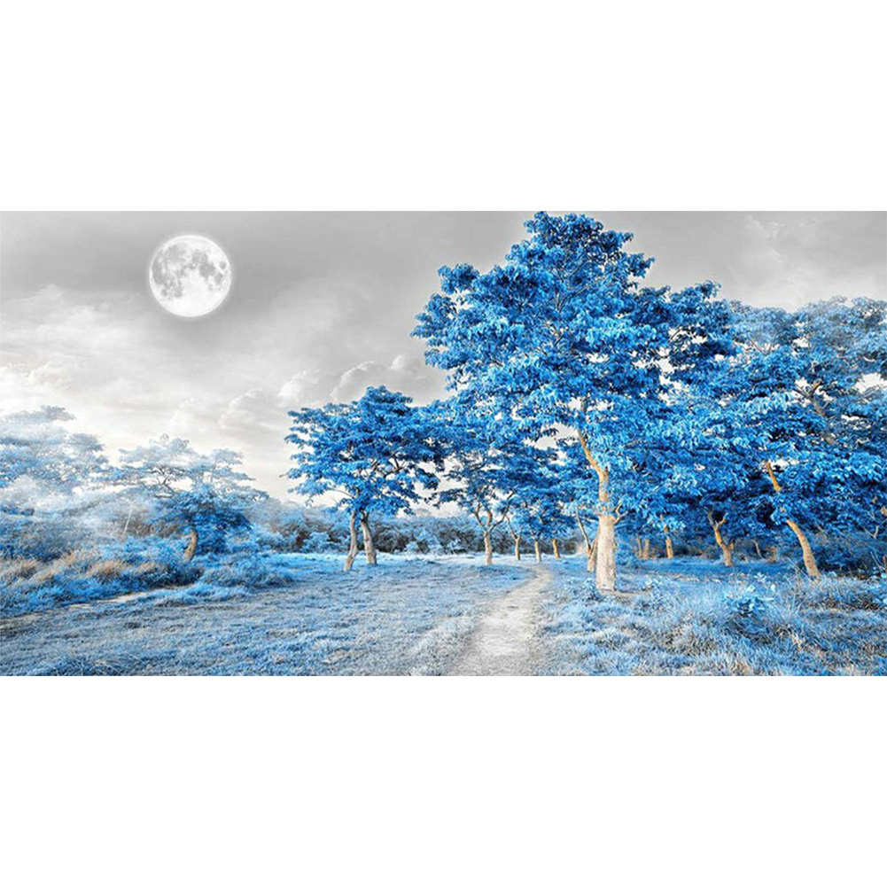 

Blue Woods - Square Drill Diamond Painting - 80*40CM (Big Size), 501 Original