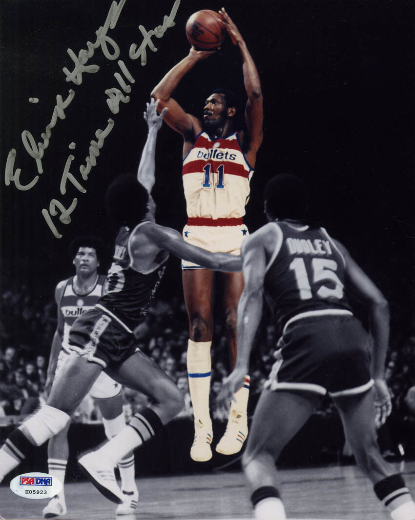 Elvin Hayes SIGNED 8x10 Photo Poster painting 12xAll Star Washington Bullets PSA/DNA AUTOGRAPHED