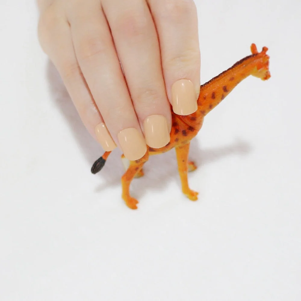 Pure Light Pink Artificial Nails Candy Short Full Cover Tips Easy DIY Acrylic False Nail Manicure Accessories Salon Product F28-Nail Inspo