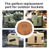 4Pcs Electric Water Pump Adapter Portable Camping Water Dispenser Adapter(Khaki)