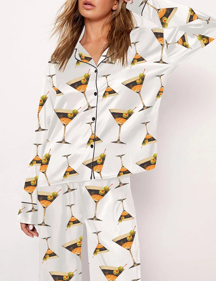 Women's Dirty Martini Cocktail Pajama Set