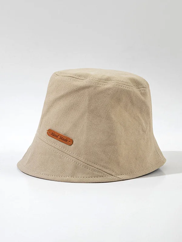 Original Letter Solid Color Casual Fisherman Hat
