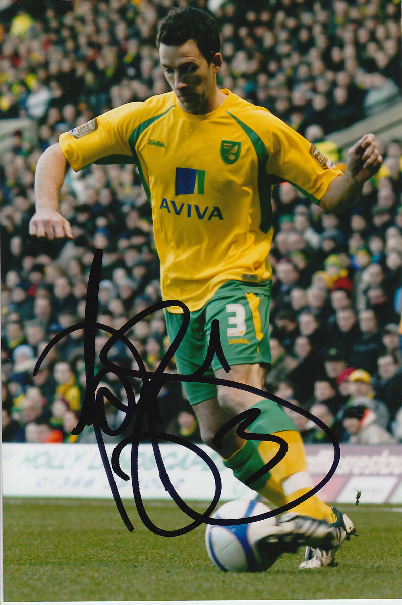 NORWICH CITY HAND SIGNED ADAM DRURY 6X4 Photo Poster painting 3.