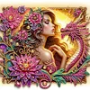 (Multi-Style)Hummingbird Butterfly Girl-Partial Special Shaped Diamond Painting 30*30CM