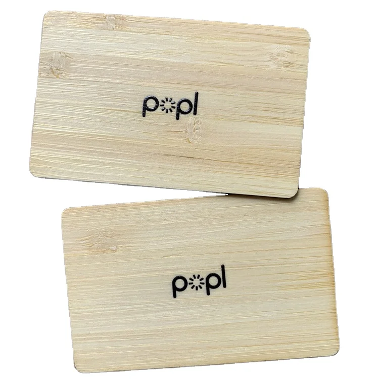 13.56MHZ ISO14443A Classic 1KB Wooden RFID hotel key card 