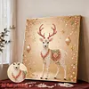 DIY Pearl Painting - Handmade Self - Adhesive Pearls - Christmas Reindeer