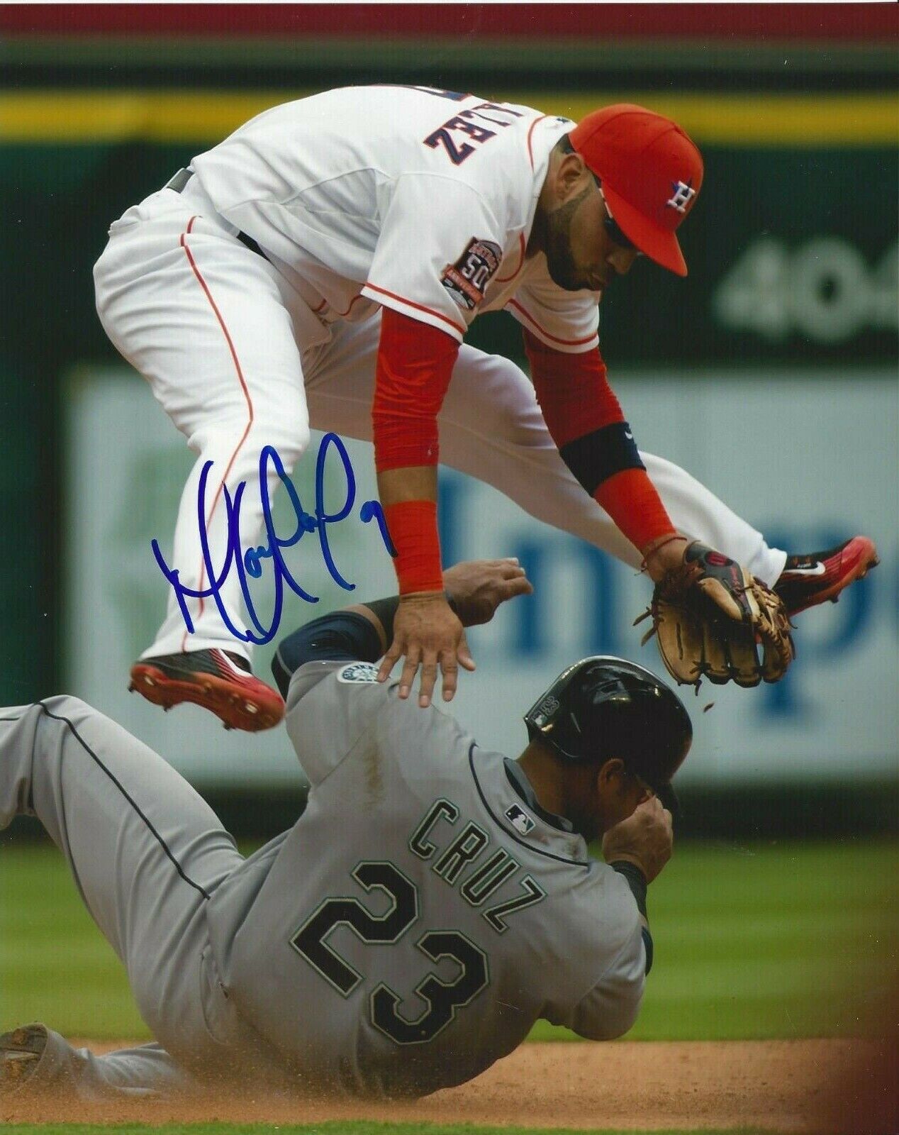 Marwin Gonzalez Autographed 8x10 Houston Astros#S690