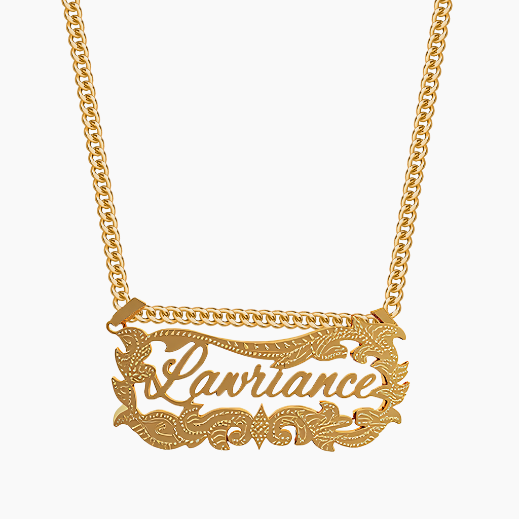 Custom Two-Tone Name Necklace