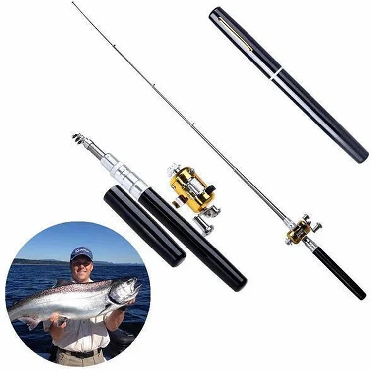 Mini portable pocket fishing rod