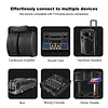 2.4G Wireless Microphone Rechargeable Live Streaming Microphone LED Display Professional Handheld Mic for Singing Karaoke Wedding DJ Party
