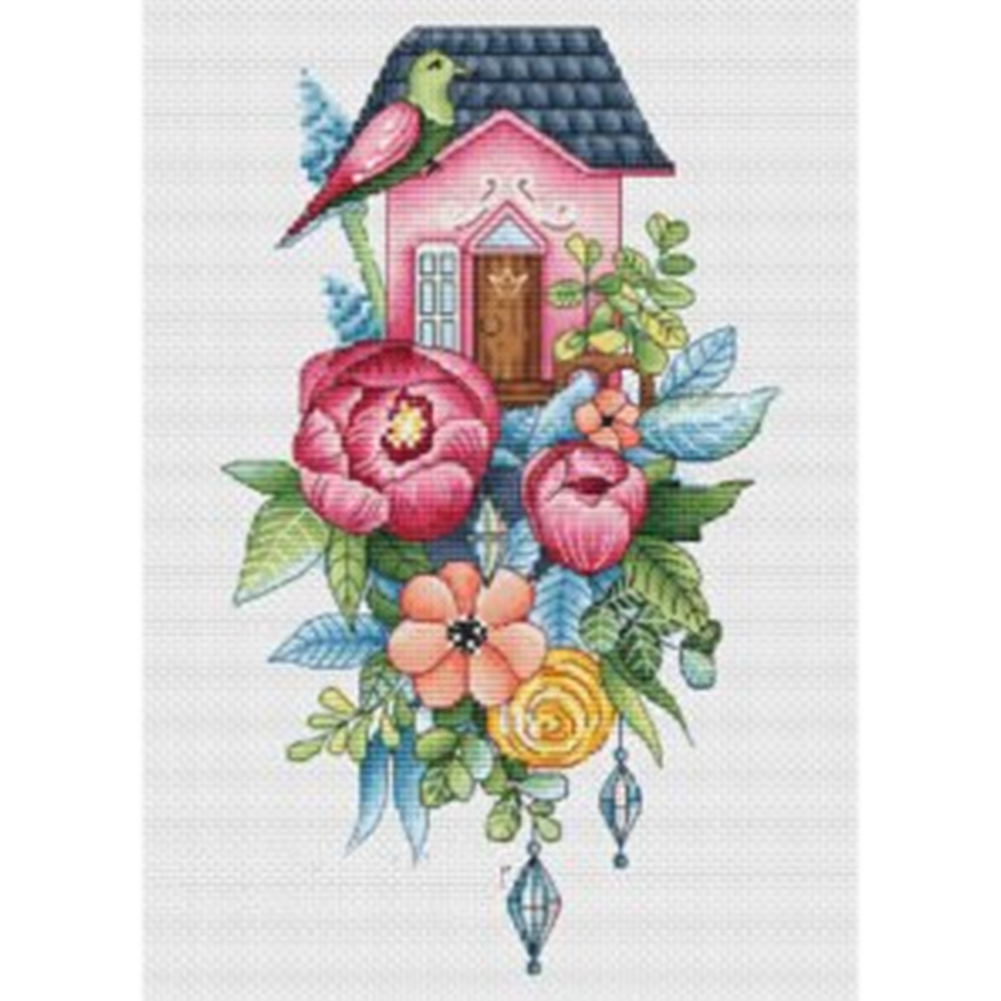 

Flowers - 11CT Stamped Cross Stitch - 35*45CM, 501 Original