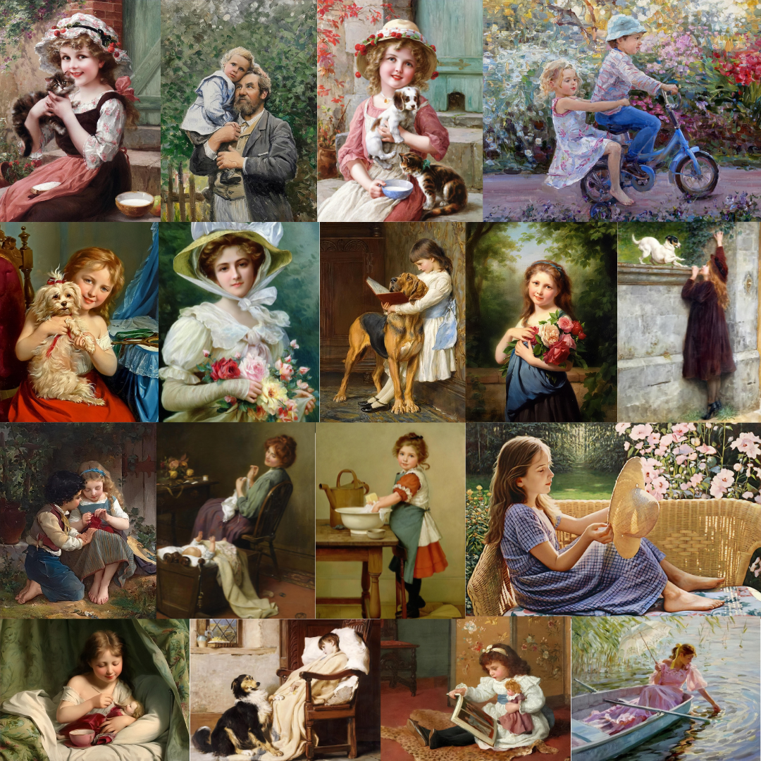 

Oil Painting Village Life - Round Drill Diamond Painting - 50*40CM, 16(45*70cm), 501 Original