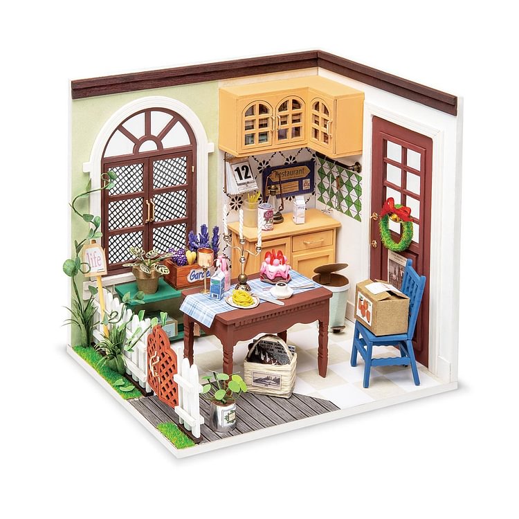  [Only Ship To U.S.] Rolife Charlie's Dining Room DIY Miniature House DGM09 | Robotime Online