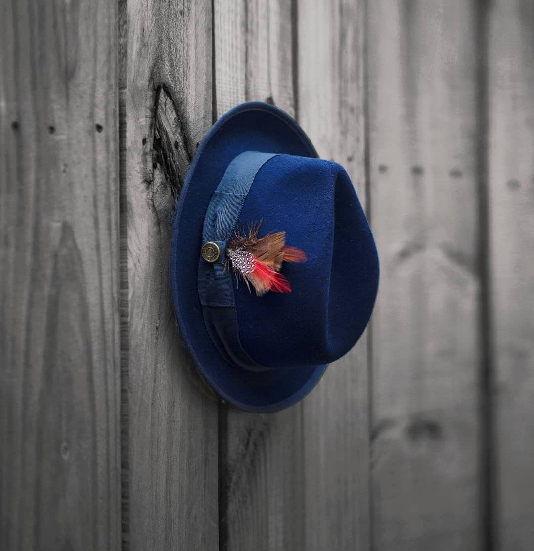 HatsFashion Bikary Fedora &ndash; Navy [Fast shipping and box packing]