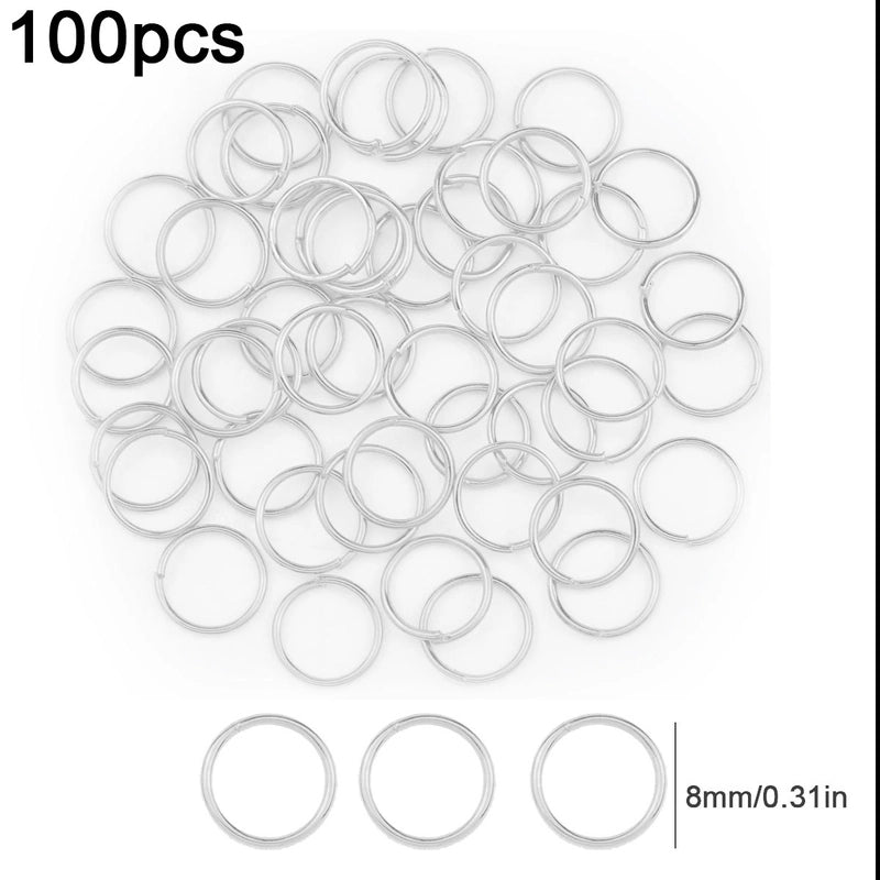 1 Set Diameter 3mm Diameter 4mm Diameter 5mm Alloy Solid Color Open Jump Rings Jewelry Accessories