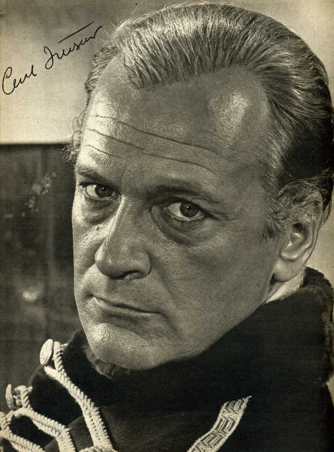 CURT JURGENS Signed Photo Poster paintinggraph - Film Actor - preprint