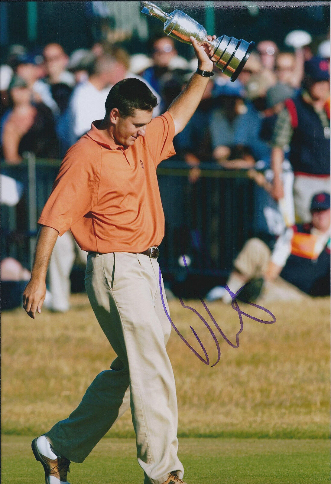 Ben CURTIS SIGNED Autograph 12x8 Photo Poster painting AFTAL COA Open CHAMPION Golf Winner