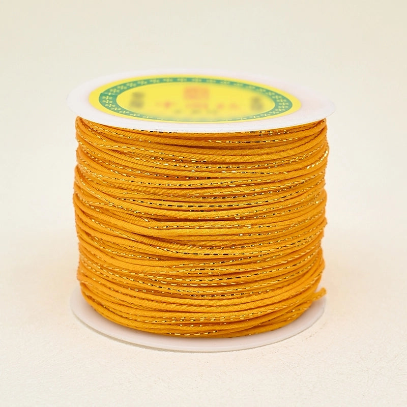 1 Roll/Package Nylon Gold Wire Cord String Wire Diameter: 1.5mm Jewelry Accessories Rope