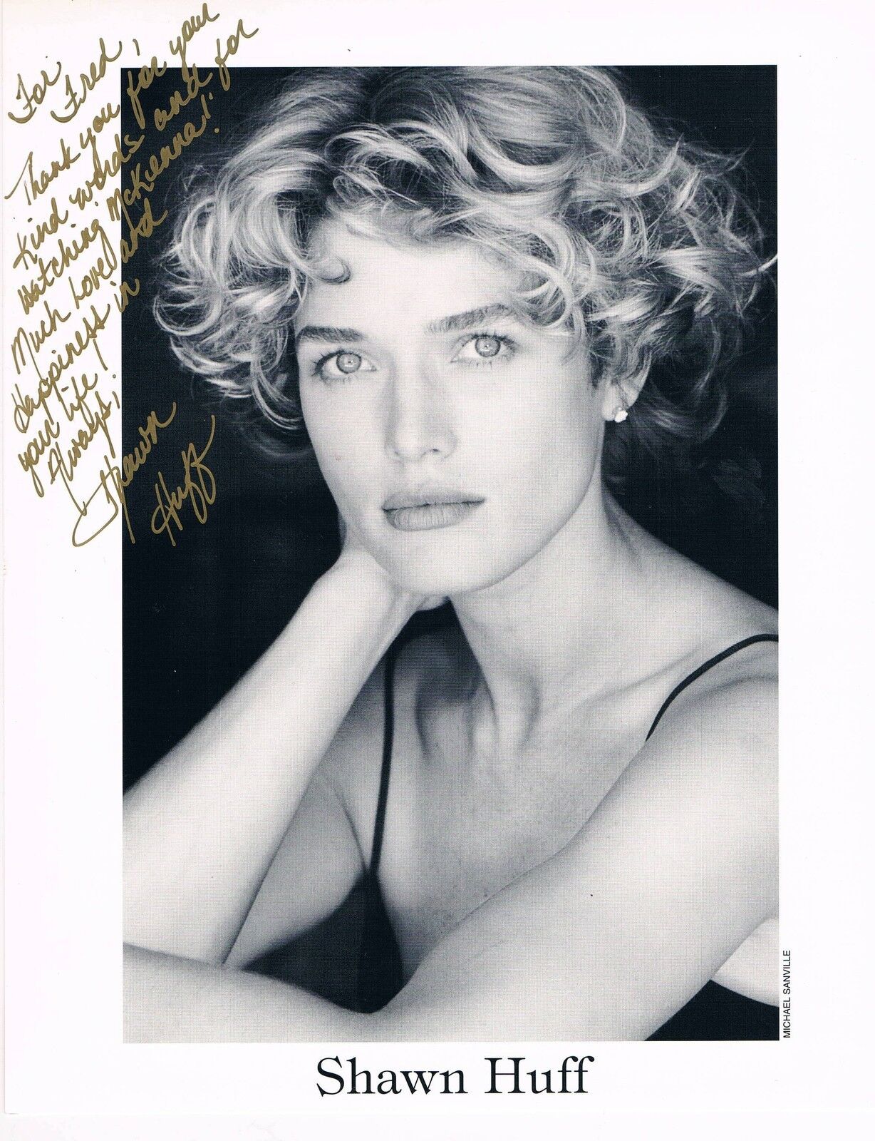 Shawn Huff genuine autograph Photo Poster painting 8x10 signed/inscribed US actress