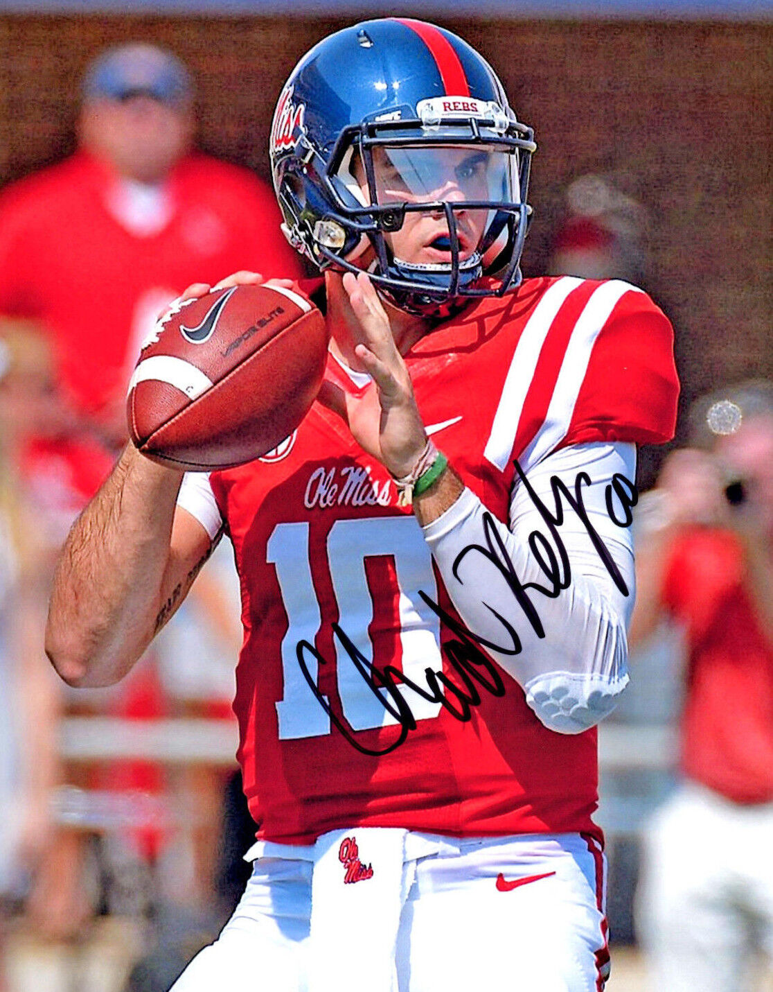 Chad Kelly Reprinted autographed signed Photo Poster painting Ole Miss Rebels Mississippi NFL