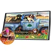Puppy Car-Full Square Diamond Painting 40*30CM