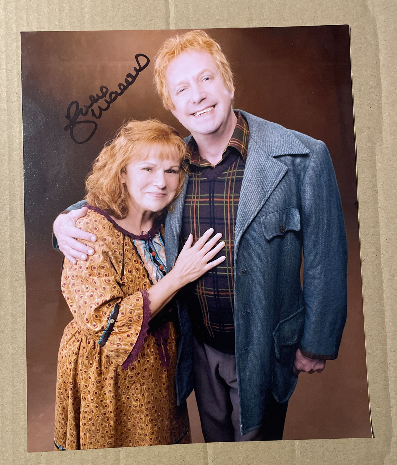 Julie Walters Hand Signed HARRY POTTER Molly Weasley 8x10 Photo Poster painting Autograph