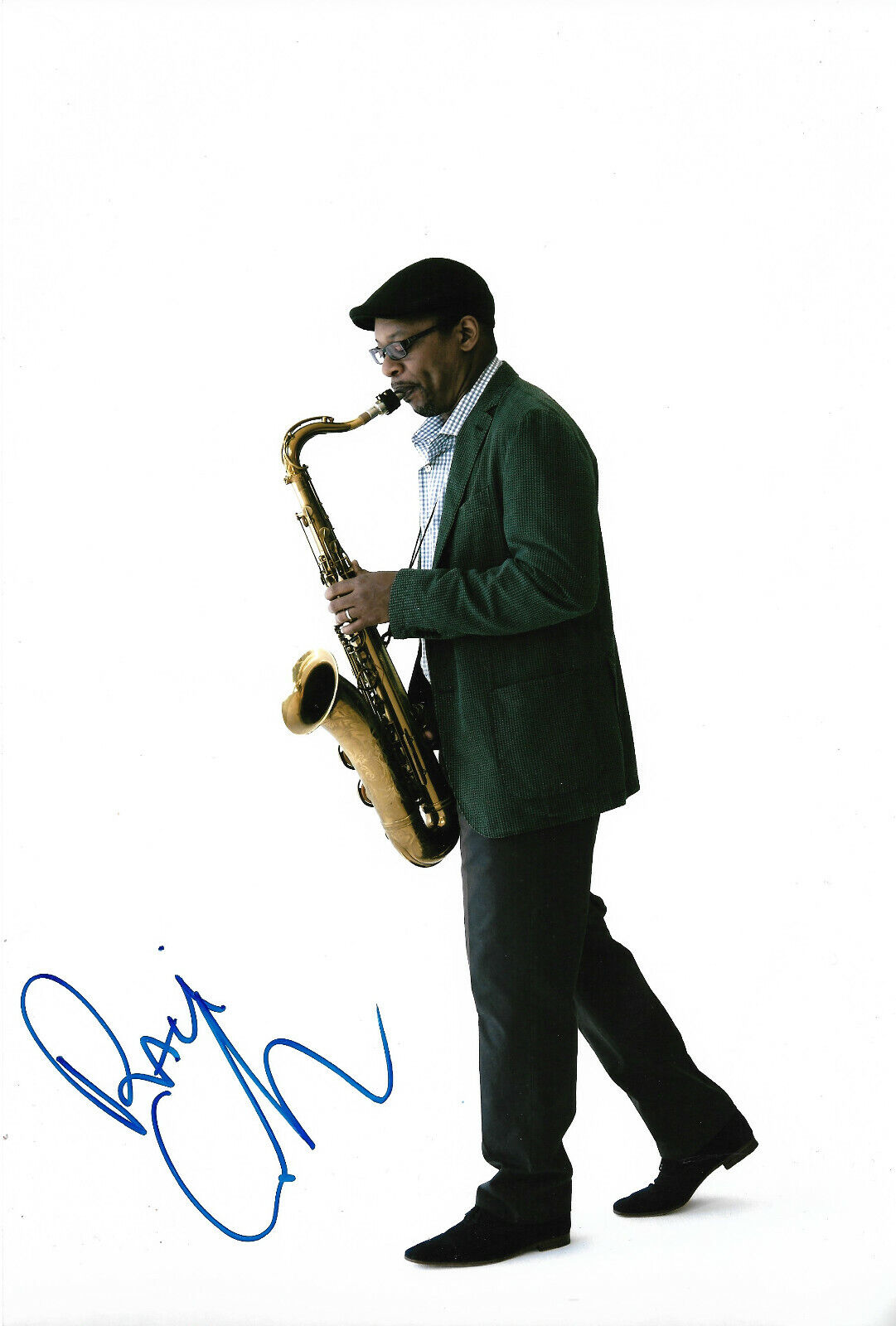 Ravi Coltrane signed 8x12 inch Photo Poster painting autograph