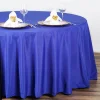 108" Royal Blue Seamless Polyester Round Tablecloth