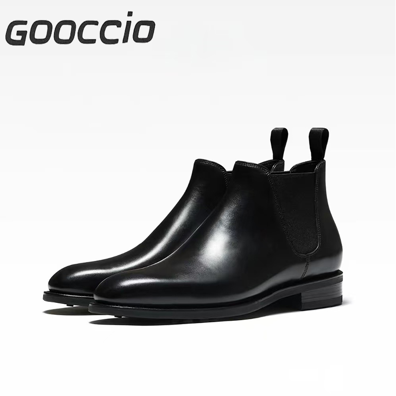 TF214 Italian Calf-Skin Dress Boots/Chelsea Boots Form Men  GOOCCIO   
