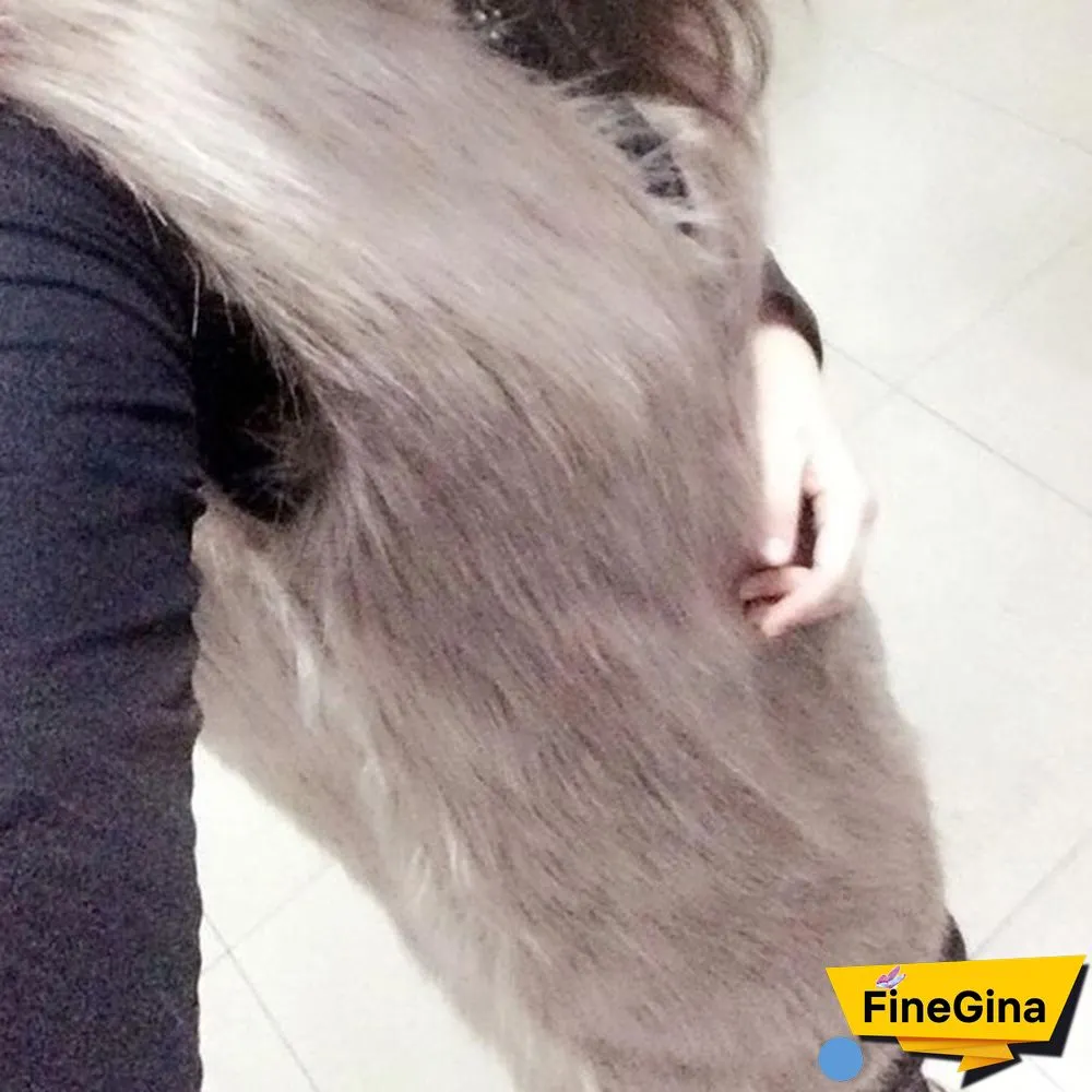 Fashion Women Elegant Slim Sleeveless Faux Fur Winter V-neck Vest Waistcoat