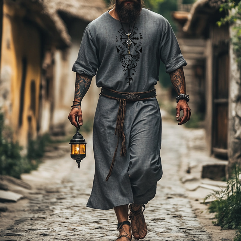 Viking Linen Robe-inspireuse