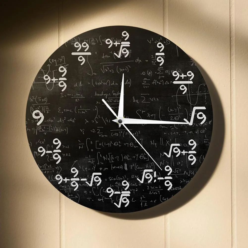 The 9s Math Wall Clock