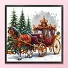 Christmas Carriage-11CT Stamped Cross Stitch 40*40cm/15.75*15.75in