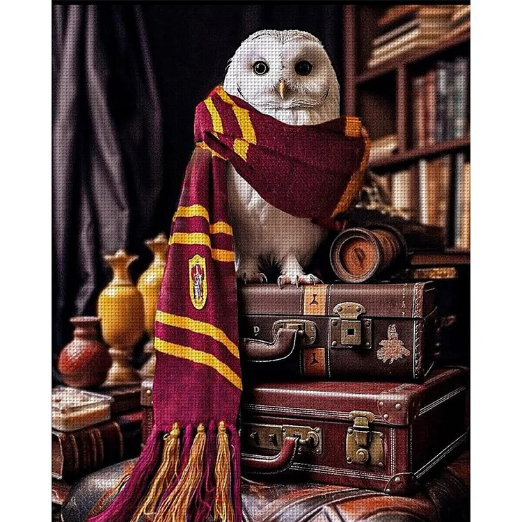 【Yishu Brand】Harry Potter Owl 11CT Stamped Cross Stitch 45*55CM