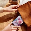(US Local)Rose Wing 5D DIY Diamond Painting Wallet Diamond Painting Card Holder Coin Purse