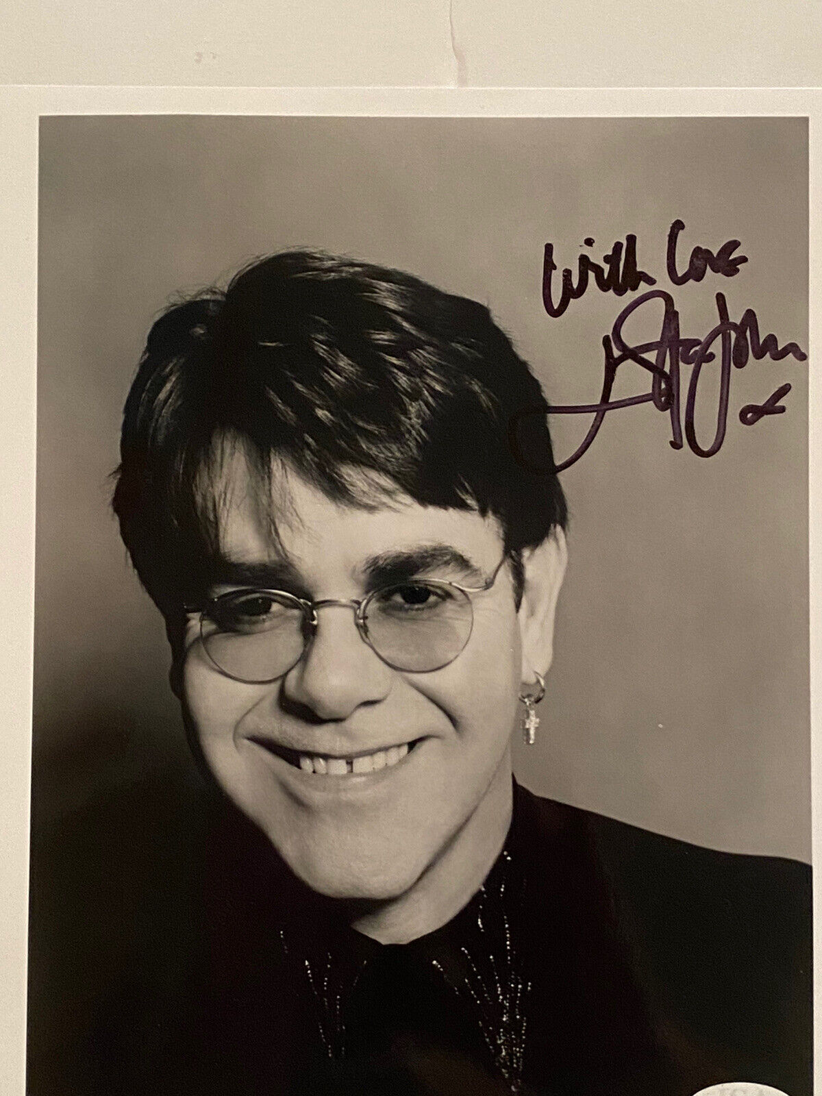 ELTON JOHN AUTOGRAPHED SIGNED Photo Poster painting 8x10 Rare JSA PSA