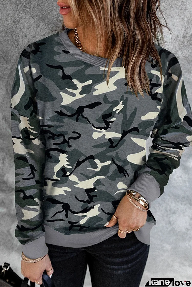 Green Camouflage Sweatshirt