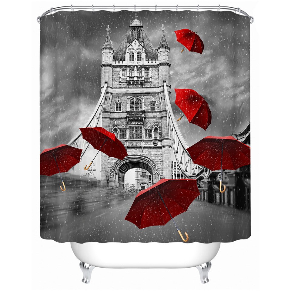 

Red Umbrella - Print Shower Curtain, 180*180cm, 501 Original