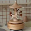 Wooden creative music box carousel for your daughter, granddaughter or grandson personalized gift or home decoration crafts gifts, anniversaries and Christmas